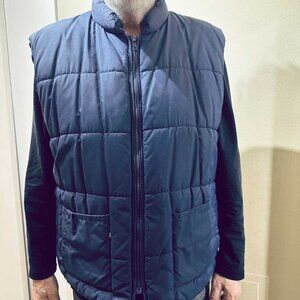 Vintage Rice Sportswear Blue Puffer Vest Men's XL Canada Made